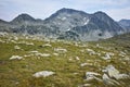 Clouds over Kamenitsa Peak, Pirin Mountain Royalty Free Stock Photo