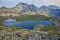 Clouds over Kamenitsa Peak, Pirin Mountain Royalty Free Stock Photo