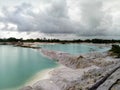 clouds over the Kaolin Lake, Belitung Island , Indonesia