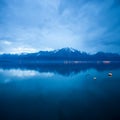 Clouds over lac leman Royalty Free Stock Photo