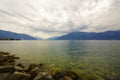 Clouds over lake Leman Royalty Free Stock Photo