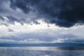 Clouds over lake