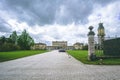 Clouds over Cliveden House Manor Estate with Clock Tower Royalty Free Stock Photo
