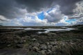 Clouds over the marshes. Royalty Free Stock Photo