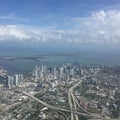 Clouds over Miami Florida Royalty Free Stock Photo