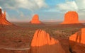 Clouds over Monument Valley Royalty Free Stock Photo