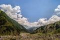 Clouds over mountains Azerbaijan Gakh