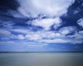 Clouds over ocean Royalty Free Stock Photo