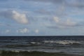 Clouds over the ocean as seen from the Gulf Coast of the Gulf of Mexico Royalty Free Stock Photo