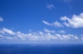 Clouds over ocean Royalty Free Stock Photo