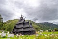 Old church in Borgund in Norway