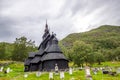 Old church in Borgund in Norway