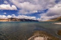 Clouds over Pangong Lake in Jammu and Kahsmir, India