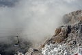 Clouds over the Sandias Tram Royalty Free Stock Photo
