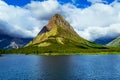 0000316 Clouds over Swiftcurrent Lake`s Grinnell Point at Glacier National Park Montana 5043