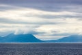 Clouds over thr fjord Royalty Free Stock Photo