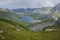 Clouds over The Twin, The Trefoil, the Fish Lakes, The Seven Rila Lakes Royalty Free Stock Photo