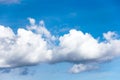 Clouds over vast blue sky Royalty Free Stock Photo