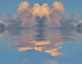 Clouds over water