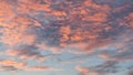 clouds pink orange atmoshpere weather sunrise Royalty Free Stock Photo