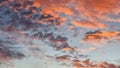 clouds pink orange atmoshpere weather sunrise Royalty Free Stock Photo