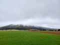 clouds on Pohorje Mountains. Slovenia. Autumn. Overcast