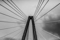 Clouds on the Ravenel Bridge, Charleston, SC. Royalty Free Stock Photo