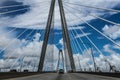 Clouds on the Ravenel Bridge, Charleston, SC. Royalty Free Stock Photo