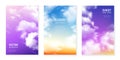 Clouds Realistic Banners