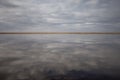 Clouds reflected in lagoon