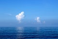 Clouds reflected in the sea Royalty Free Stock Photo