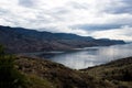 Clouds reflecting in Kamloops Lake Canada Royalty Free Stock Photo