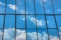 Clouds reflections Royalty Free Stock Photo