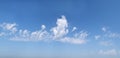 Updraft cloud formation panorama Royalty Free Stock Photo