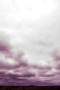 Ayers Rock with Purple Clouds