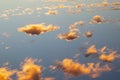 Clouds. Scenery Above the Clouds. Blue Sky with Clouds Royalty Free Stock Photo