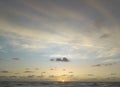 When the clouds and the sea reunite Royalty Free Stock Photo