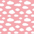 Clouds Seamless Pattern Background