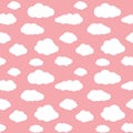 Clouds Seamless Pattern Background