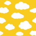 Clouds Seamless Pattern Background