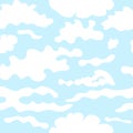 Clouds seamless pattern