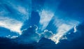 Clouds with an almost silver lining Royalty Free Stock Photo