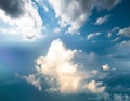 Clouds in sky atmosphere panorama Royalty Free Stock Photo