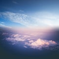 Clouds in sky atmosphere panorama Royalty Free Stock Photo