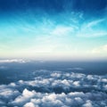 Clouds in sky atmosphere panorama Royalty Free Stock Photo