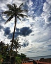 Clouds sky and beaches Royalty Free Stock Photo