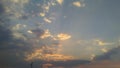 Clouds  in the sky on a beautiful days end Royalty Free Stock Photo