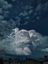 Clouds and sky, blue sky, wonderful big cloud, landscape, nature photography Royalty Free Stock Photo