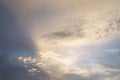 Clouds and sky in the evening Royalty Free Stock Photo