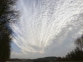 clouds on the sky at Helmstadt Royalty Free Stock Photo